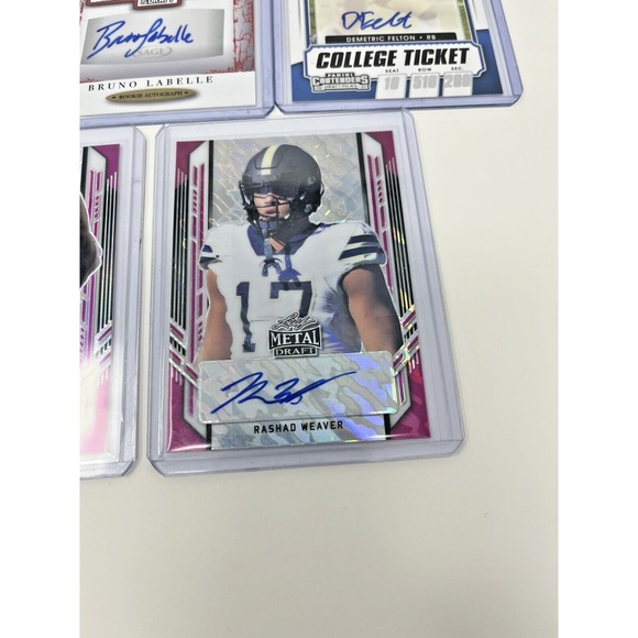 Lot of 7 College Football Stars Red Zone Ticket, College Ticket, Leaf Metal - Picture 4 of 12